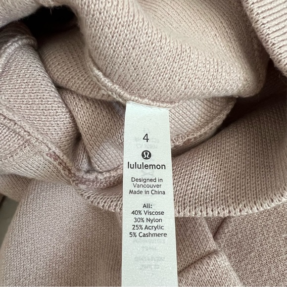 Lululemon Soothe Away Knit Hoodie Pink Size 4 - Picture 12 of 14